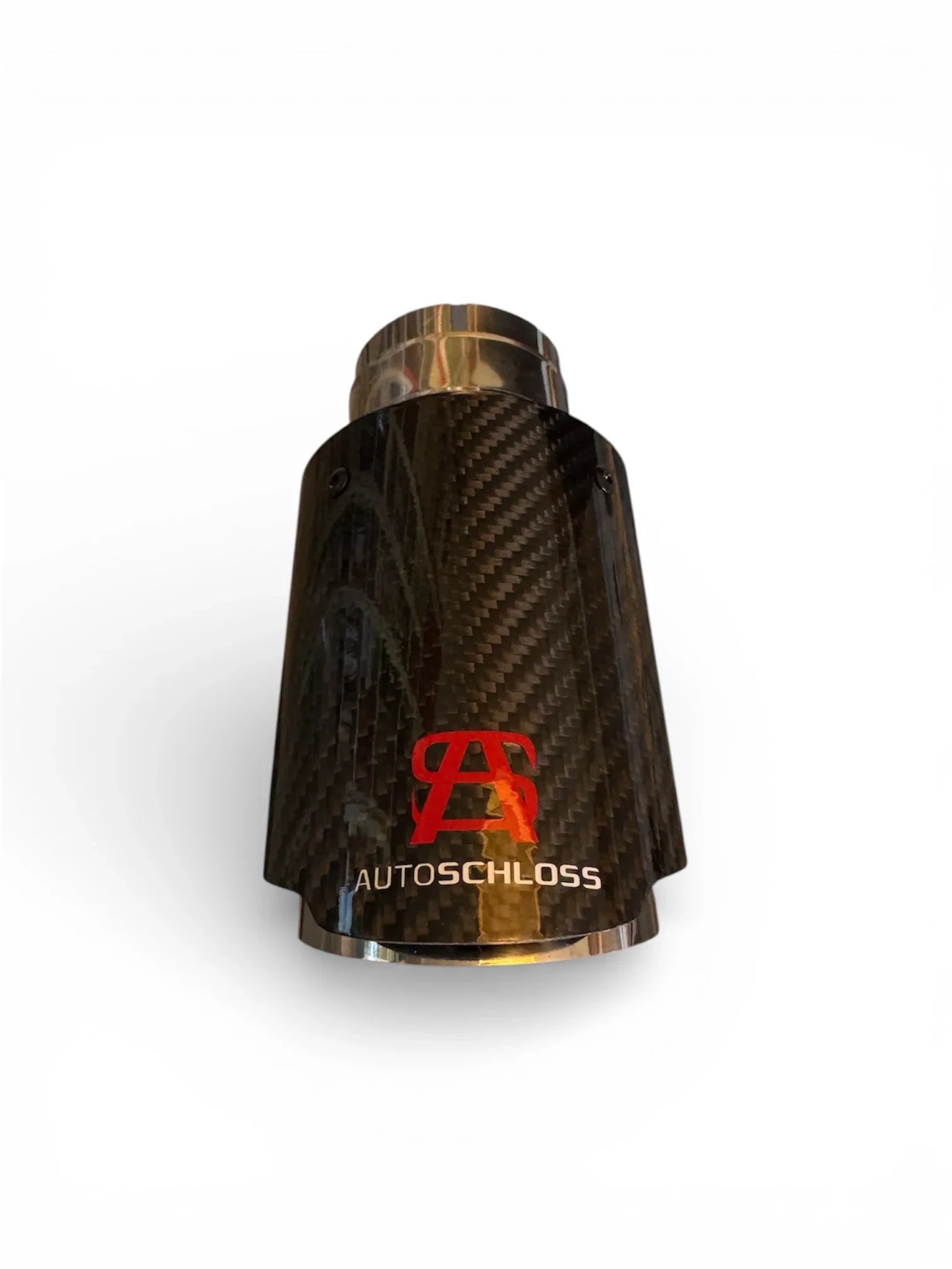 Autoschloss Exclusive Exhaust Tip | Real Carbon Fiber & Stainless Steel | Akrapovic Style